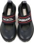 Dolce & Gabbana Kids logo-tape leather Mary Jane shoes Black - Thumbnail 3