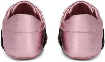Dolce & Gabbana Kids leather slip-on sneakers Pink