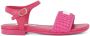 Dolce & Gabbana Kids DG-logo woven leather sandals Pink - Thumbnail 2