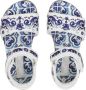 Dolce & Gabbana Kids Majolica-print leather sandals White - Thumbnail 3
