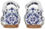Dolce & Gabbana Kids Majolica-print leather sandals White - Thumbnail 4