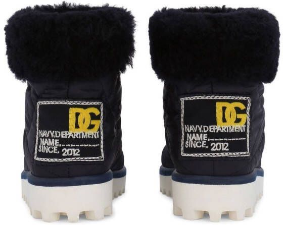 Dolce & Gabbana Kids padded ankle snow boots Blue