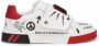 Dolce & Gabbana Kids Portofino Custom leather sneakers White - Thumbnail 2