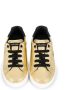 Dolce & Gabbana Kids Portofino laminated logo sneakers Gold - Thumbnail 3