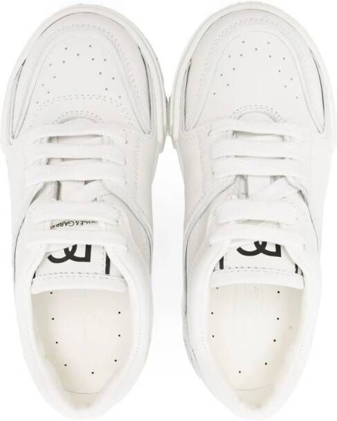 Dolce & Gabbana Kids Portofino leather sneakers White