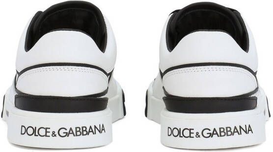 Dolce & Gabbana Kids Portofino New Roma leather sneakers White