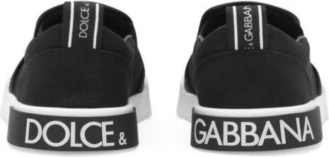 Dolce & Gabbana Kids Portofino slip-on sneakers Black