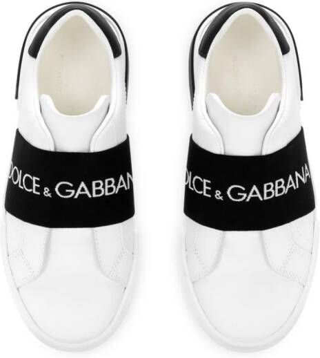 Dolce & Gabbana Kids Portofino slip-on sneakers White