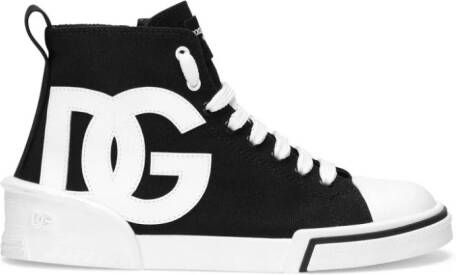 Dolce & Gabbana Kids Portofino Space high-top sneakers Black