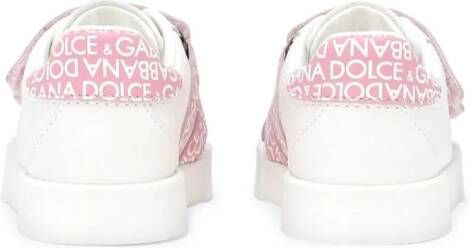 Dolce & Gabbana Kids Portofino touch-strap sneakers White