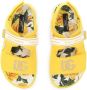 Dolce & Gabbana Kids rhinestone-embellished cotton sandals Yellow - Thumbnail 4