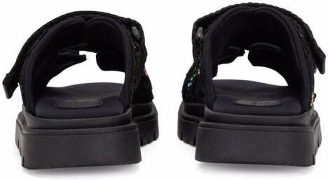Dolce & Gabbana Kids sequin touch-strap sandals Black