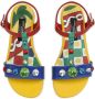 Dolce & Gabbana Kids Sicilian Carreto-print leather sandals Multicolour - Thumbnail 4