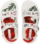 Dolce & Gabbana Kids sketchbook-print touch-strap sandals White - Thumbnail 4