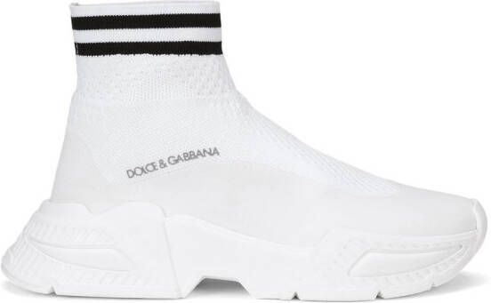 Dolce & Gabbana Kids sock-style ankle sneakers White