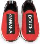 Dolce & Gabbana Kids Sorrento logo-tape slip-on sneakers Red - Thumbnail 3