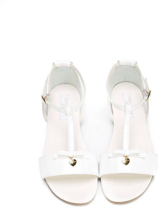 Dolce & Gabbana Kids strappy flat sandals White