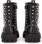 Dolce & Gabbana Kids studded leather combat boots Black - Thumbnail 3