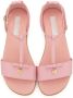 Dolce & Gabbana Kids T-strap patent leather sandals Pink - Thumbnail 3