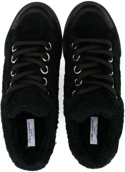 Dolce & Gabbana Kids textured low-top sneakers Black