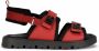 Dolce & Gabbana Kids DG-logo touch-strap leather sandals Red - Thumbnail 2