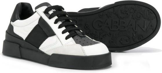 Dolce & Gabbana Kids two-tone sneakers White