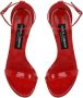 Dolce & Gabbana Kim 105mm leather sandals Red - Thumbnail 4