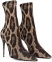 Dolce & Gabbana KIM DOLCE&GABBANA leopard-print ankle boots Brown - Thumbnail 2