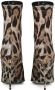 Dolce & Gabbana KIM DOLCE&GABBANA leopard-print ankle boots Brown - Thumbnail 3