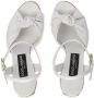 Dolce & Gabbana knot detail platform sandals White - Thumbnail 4
