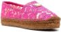 Dolce & Gabbana lace-panel logo-plaque espadrilles Pink - Thumbnail 2