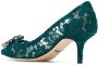 Dolce & Gabbana lace pumps with crystals Green - Thumbnail 3