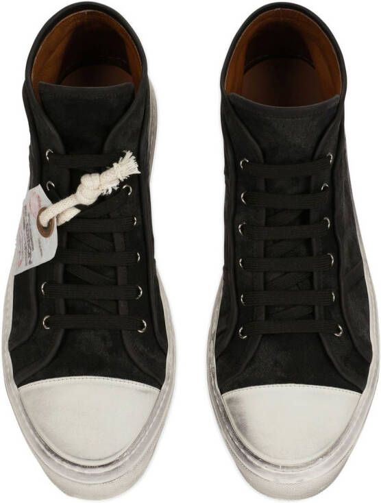 Dolce & Gabbana lace-up mid-top sneakers Black