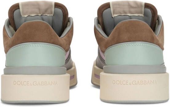 Dolce & Gabbana New Roma leather sneakers Grey