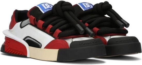 Dolce & Gabbana lace-up low-top sneakers Red