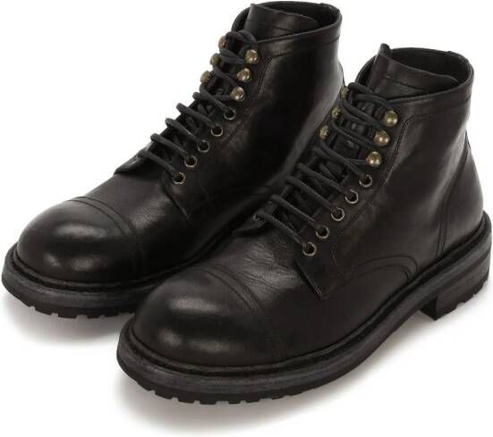 Dolce & Gabbana leather ankle boots Black