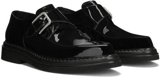 Dolce & Gabbana leather buckle monk shoes Black
