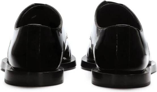 Dolce & Gabbana leather pointed derby shoes Black