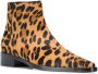 Dolce & Gabbana leopard print ankle boots Brown - Thumbnail 2