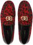 Dolce & Gabbana leopard-print logo-buckle loafers Red - Thumbnail 4