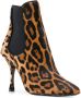 Dolce & Gabbana leopard print stiletto boots Brown - Thumbnail 2