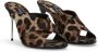 Dolce & Gabbana leopard-print stiletto mules Brown - Thumbnail 2