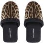 Dolce & Gabbana leopard-print terry slippers Black - Thumbnail 4