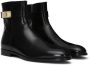 Dolce & Gabbana logo-appliqué leather ankle boots Black - Thumbnail 2