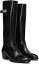 Dolce & Gabbana logo-appliqué knee-high leather boots Black - Thumbnail 2
