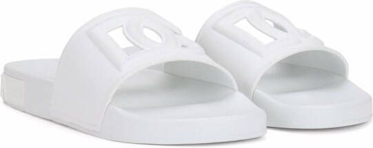 Dolce & Gabbana logo cut-out slides White