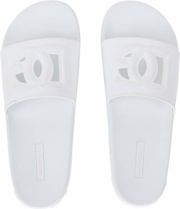 Dolce & Gabbana logo cut-out slides White