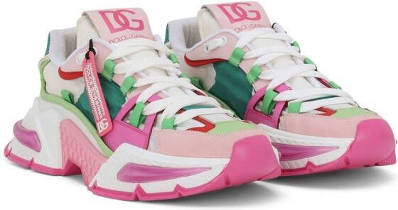 Dolce & Gabbana Airmaster panelled sneakers Pink
