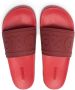 Dolce & Gabbana logo-embossed beachwear slides Red - Thumbnail 4