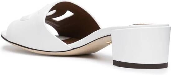 Dolce & Gabbana logo-embossed low-heel sandals White
